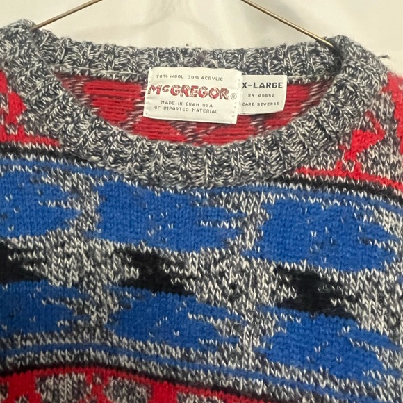 Vintage McGregor Crewneck Wool and acrylic Sweater - Picture 3 of 8